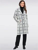 Elegant Knit Ultrasoft Patterned Cozy Sweater Coat by Vince Camuto