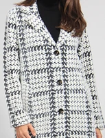 Elegant Knit Ultrasoft Patterned Cozy Sweater Coat by Vince Camuto