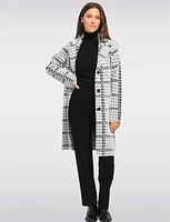 Elegant Knit Ultrasoft Patterned Cozy Sweater Coat by Vince Camuto