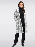 Elegant Knit Ultrasoft Patterned Cozy Sweater Coat by Vince Camuto