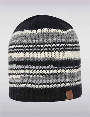 Sophisticated Striped Knit Beanie with a Soft Internal Fleece Band by Bula