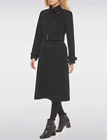 Luxurious Double-Breasted Wool Belted Maxi Trench Coat by Cole Haan