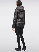 Exclusive Vegan Short Eco-Down Hooded Cire Puffer Winter Jacket by Loop