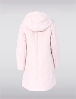 Ultra-lightweight Detachable Faux Fur Hooded Quilted Warm Winter Coat by Styla