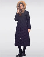 Luxe Maxi Eco-Down Puffer Coat With Detachable Genuine Fur Trim & Hood by Sokos