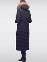 Luxe Maxi Eco-Down Puffer Coat With Detachable Genuine Fur Trim & Hood by Sokos