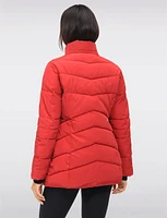 Vegan Eco-Down Winter Puffer Jacket With Detachable Hood by Saki