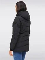 Vegan Eco-Down Winter Puffer Jacket With Detachable Hood by Saki