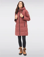 Vegan Eco-Down Polyloft® Soft Touch Puffer Coat with Detachable Hood by Saki