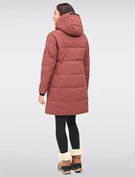 Vegan Eco-Down Polyloft® Soft Touch Puffer Coat with Detachable Hood by Saki