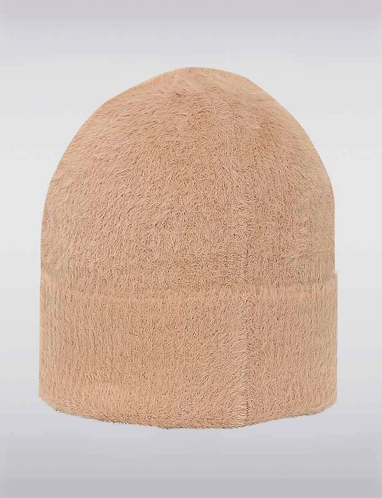 Classic Ultra-Soft Plush Beanie with Turned-up Brim by Saki