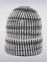 Cozy Stretch Ribbed Knit Classic Beanie with Vibrant Multi-Color Stripes by Saki