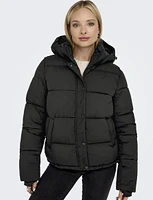 Arctic Slim Featherless Down Puffer Jacket with Removable Hood by Only