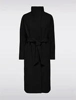 EcoChic Tailored High Crossover Collar Long Trench Coat by Only