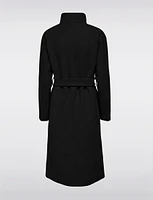 EcoChic Tailored High Crossover Collar Long Trench Coat by Only