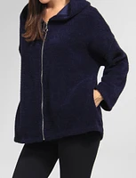 Soft & Cozy Relaxed Fit Chenille Hooded Sweater by Froccella