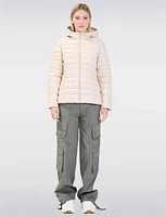 Pack & Go Short Hooded Ultralight Packable Eco-down Puffer Jacket by Point Zero