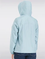 Lightweight Active Sporty  Windbreaker Jacket With Gingham-Lined Hood by Details