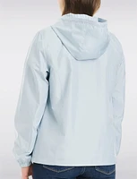 Lightweight Active Sporty  Windbreaker Jacket With Stripe-Lined Hood by Details