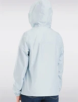 Lightweight Active Sporty  Windbreaker Jacket With Stripe-Lined Hood by Details