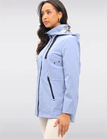 Vegan Hooded Breathe-Tech® Adjustable Waist Drawstrings Jacket by Saki