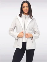 Vegan ActivTech® Hooded Windbreaker With Inner Bib by Saki Sport