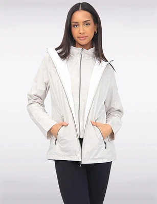 Vegan ActivTech® Hooded Windbreaker With Inner Bib by Saki Sport