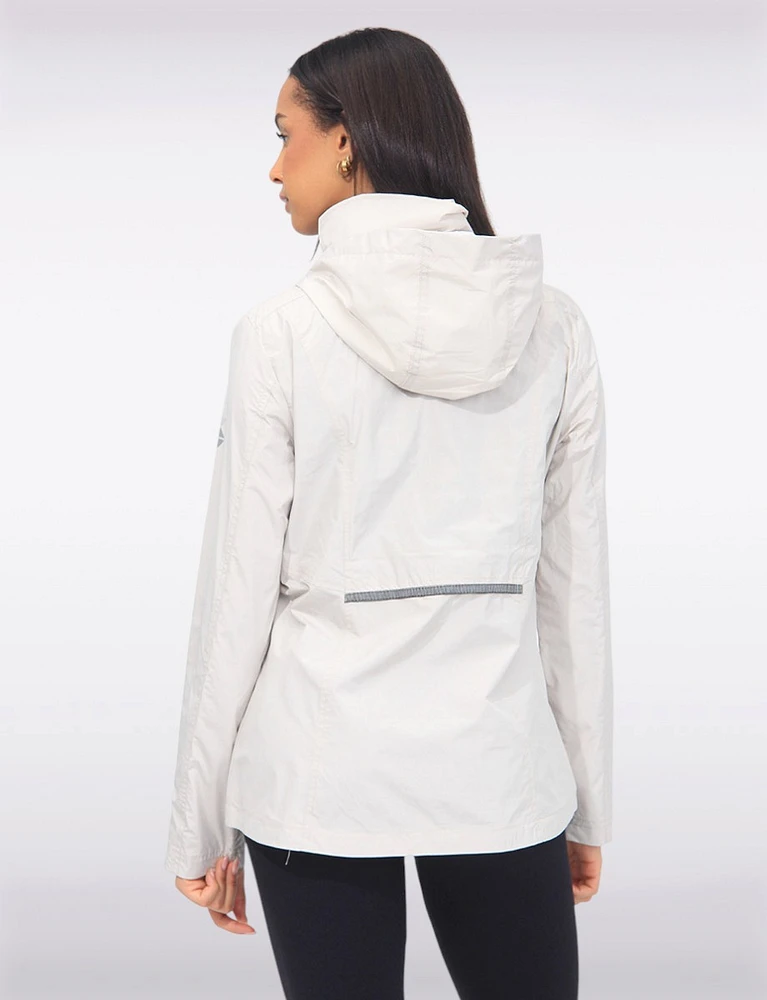 Vegan ActivTech® Hooded Windbreaker With Inner Bib by Saki Sport