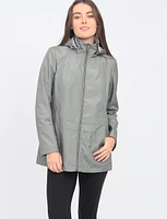 Vegan Zip Front Stripe Lined Detachable Hood  Water Resistant Jacket by Portrait