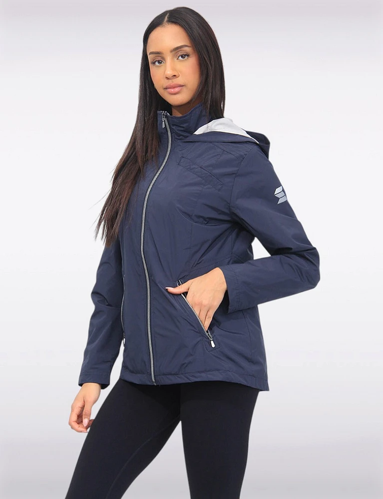 Vegan ActivTech® Hooded Windbreaker With Inner Bib by Saki Sport