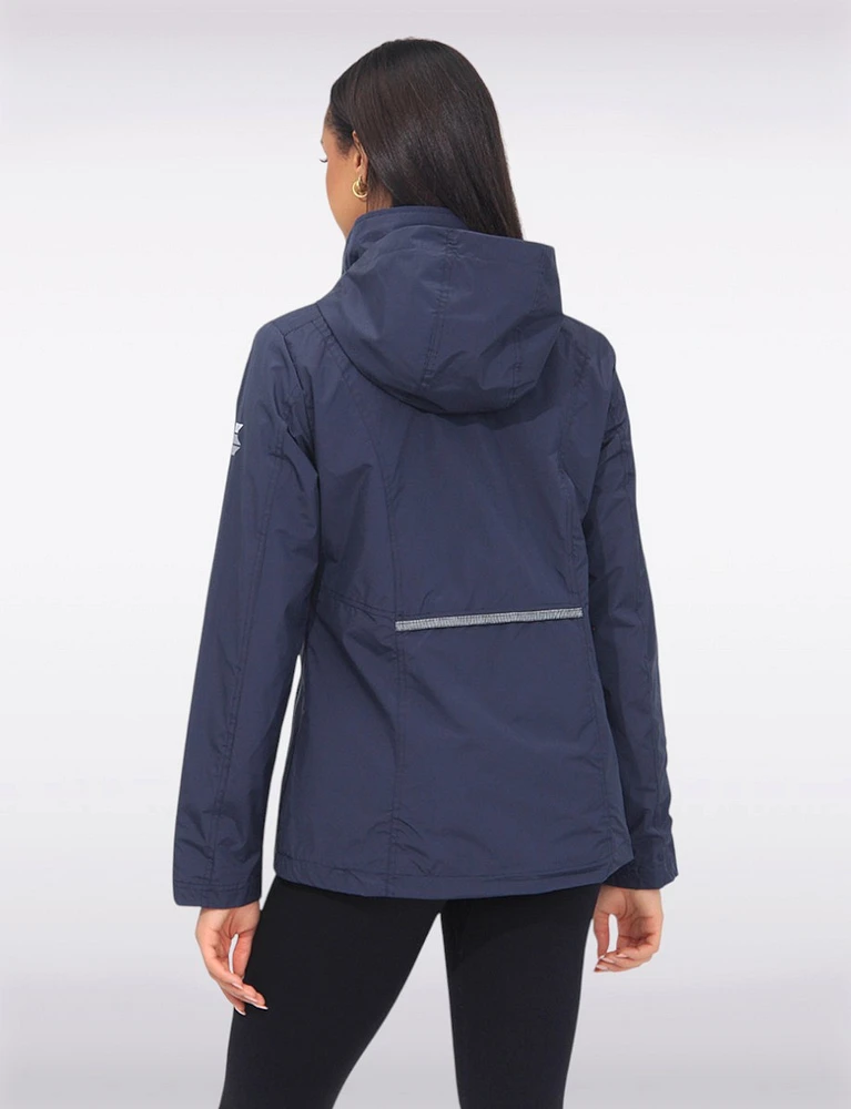 Vegan ActivTech® Hooded Windbreaker With Inner Bib by Saki Sport