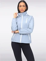 Vegan ActivTech® Double Zip Hooded Water-Resistant Windbreaker by Saki