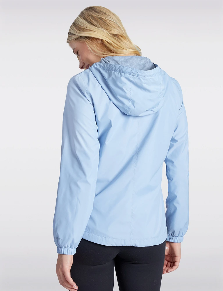Active Softshell Hooded & Lined Windbreaker with Drawstring Hem by Free Country