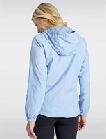 Active Softshell Hooded & Lined Windbreaker with Drawstring Hem by Free Country