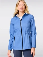 Softshell Slim Fit Adjustable Drawstring Waist Active Jacket by Free Country