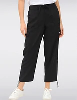 Lightweight Tummy Control RapiDry Tech Drawstring Cuffs Cargo Pant by Point Zero
