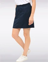 Lightweight Active RapiDry Elastic Waist Mesh Built-In Short Skort by Point Zero