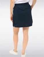 Lightweight Active RapiDry Elastic Waist Mesh Built-In Short Skort by Point Zero
