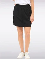 Lightweight Active RapiDry Elastic Waist Mesh Built-In Short Skort by Point Zero