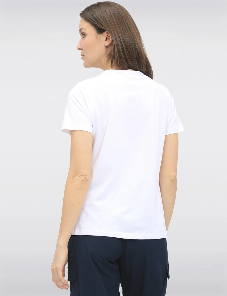 Vegan Solid Basic Cotton Short Sleeve Crew Neck T-shirt by Point Zero