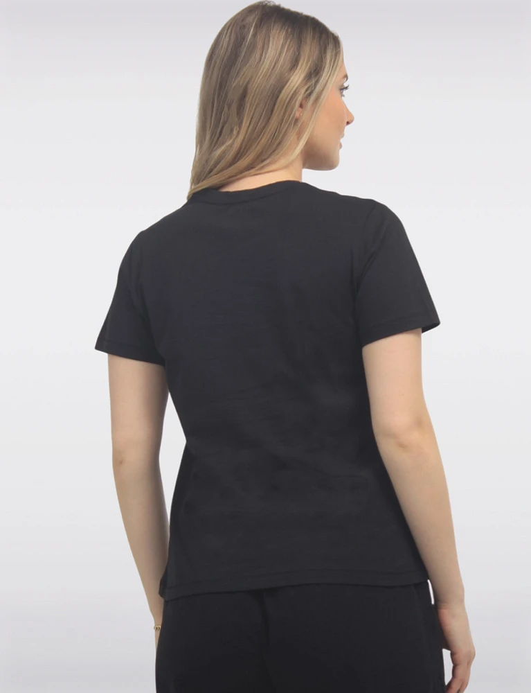 Vegan Solid Basic Cotton Short Sleeve Crew Neck T-shirt by Point Zero