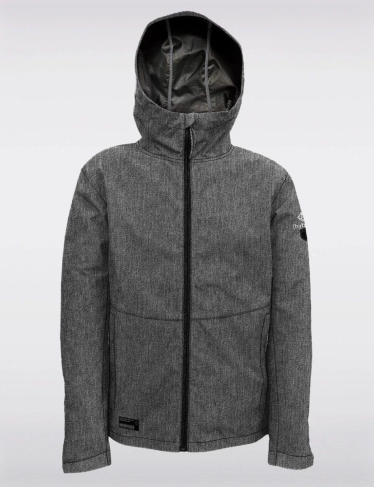 Vegan Ultralight Hybrid Shell Hooded Rain Jacket  by Point Zero