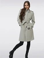 Two-in-One Semi-Fitted Classic Long Trench Coat by Sicily