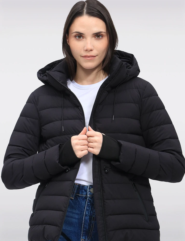 Lightweight Semi-Fitted Water-Repellent Warm Puffer by Sicily