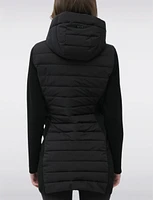 Mid-Length Lightweight Quilted Neoprene Sleeve Jacket by Sicily