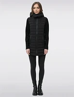 Mid-Length Lightweight Quilted Neoprene Sleeve Jacket by Sicily