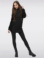 Mid-Length Lightweight Quilted Neoprene Sleeve Jacket by Sicily