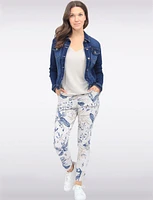 Modern Stretch Cotton Dark Indigo  Denim Wash Jean Jacket by Baccini