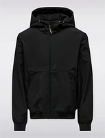 Men's Lightweight Weather-Resistant Hooded Softshell Bomber Jacket by Only