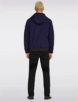 Men's Lightweight Weather-Resistant Hooded Softshell Bomber Jacket by Only